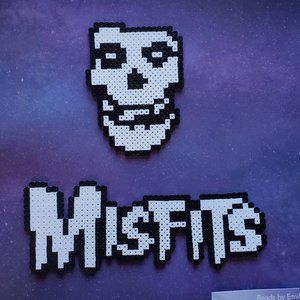 Misfits Logo & Skull Magnets - Punk Rock Home Decor Unique Fan Art 1980s 1990s